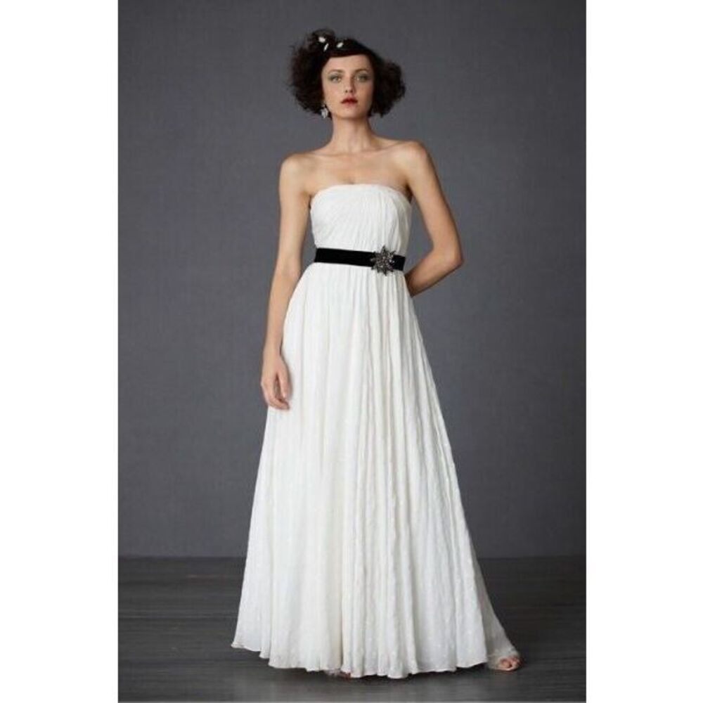 New BHLDN Hitherto Astral Silk Star Embroidered Dress Sz 2- Bridal Gown - Picture 1 of 10